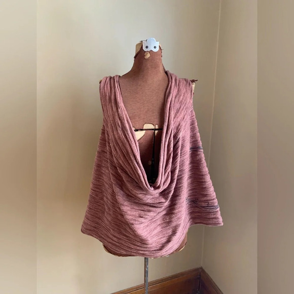 Luukaa blouse, knit wrap shaw, luukaa shrug Lagenlook fall wrap - Picture 1 of 13